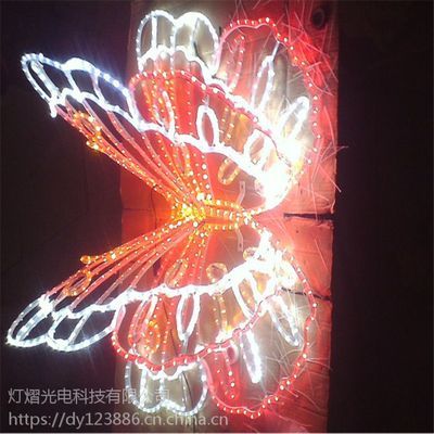 小蝴蝶滴胶挂件灯 元旦春节树上挂件灯 街道装饰灯 圣诞造型灯厂